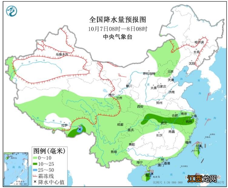 华北东北等地有雨雪天气 国庆第6天四川江汉等地有降雨