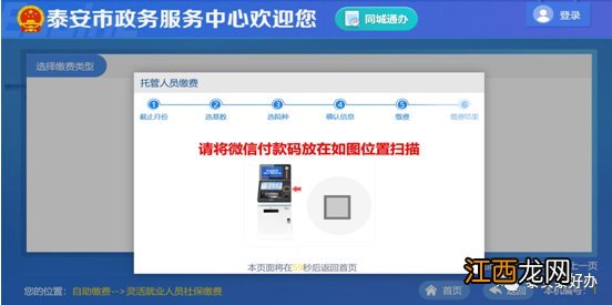 泰安灵活就业人员社保医保自助缴费办理流程