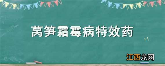 莴笋霜霉病特效药 莴笋灰霉病特效药