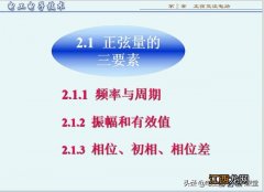 正弦交流电路正弦量的三要素 正弦交流电路的三个基本要求