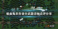 吸血鬼幸存者什么武器比较好用啊 吸血鬼幸存者什么武器比较好用