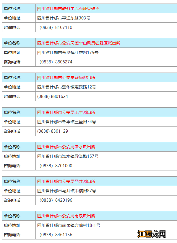 四川省德阳市身份证 德阳身份证异地受理点