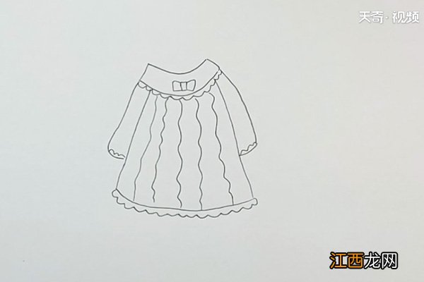 幼儿女孩服饰简笔画 儿童服饰简笔画图片 少数民族