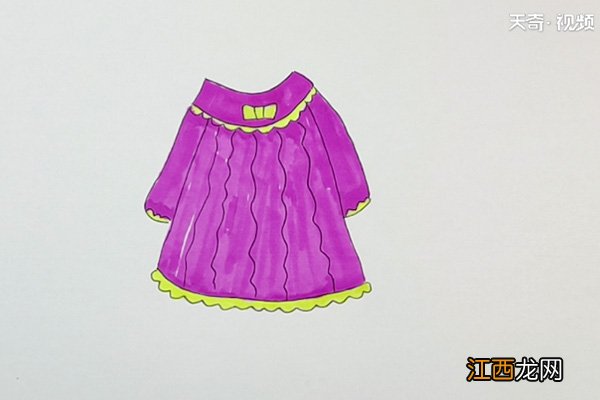 幼儿女孩服饰简笔画 儿童服饰简笔画图片 少数民族