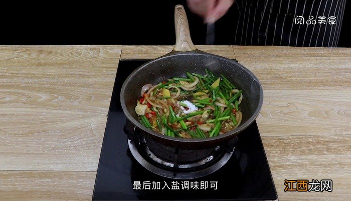 韭菜苔炒蛤蜊肉的做法 蛤肉炒韭苔怎么做