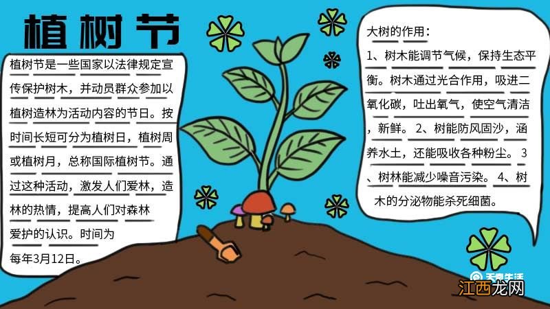 植树节手抄报图片大全 植树节手抄报图片