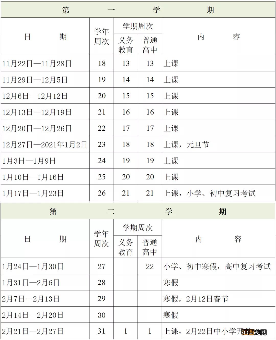 佛山寒假放假时间安排2021 佛山寒假2021放假安排表