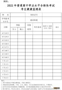 2022海南高中学业水平合格性考试疫情防控要求