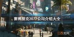 赛博朋克2077公司介绍大全 赛博朋克2077公司在哪