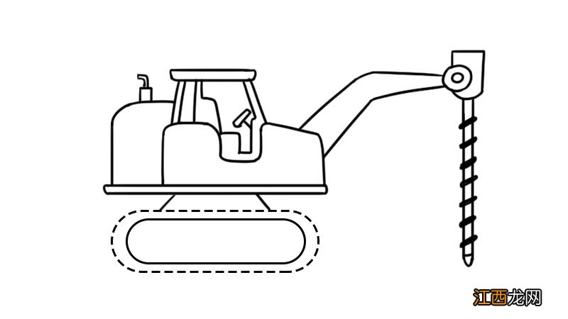 钻土机简笔画怎么画 钻土车简笔画教程