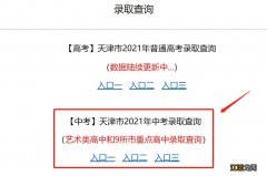 天津中考2021录取查询 2021年天津中考录取结果在哪查