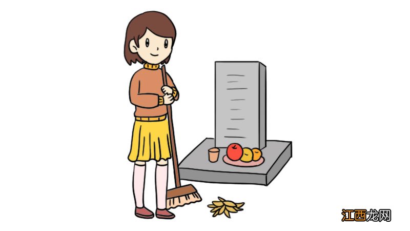 清明扫墓简笔画 清明扫墓简笔画一年级