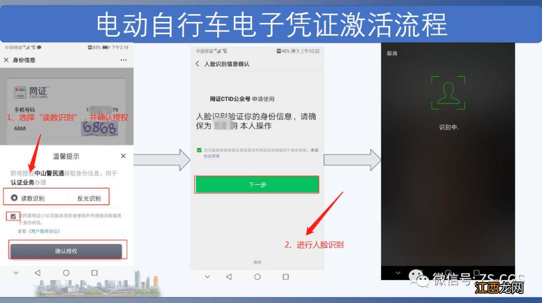 中山警民通电动车电子行驶证申领流程