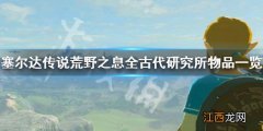 塞尔达传说荒野之息古代研究所有哪些物品 全古代研究所物品_网