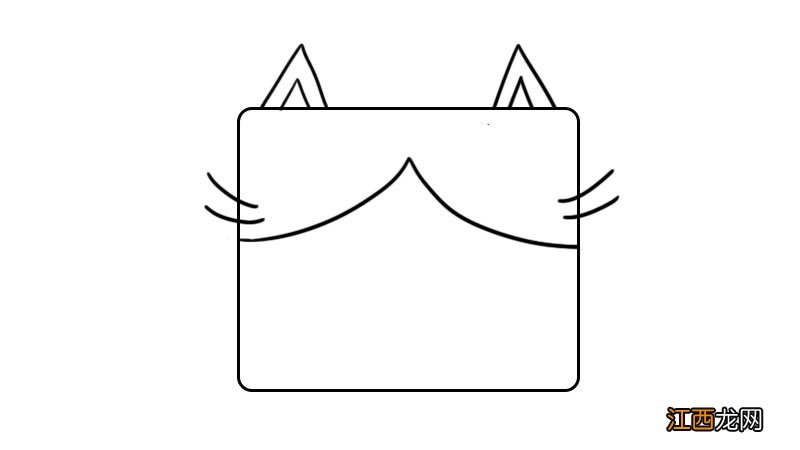 正方形图案简笔画图片 物品 正方形图案简笔画