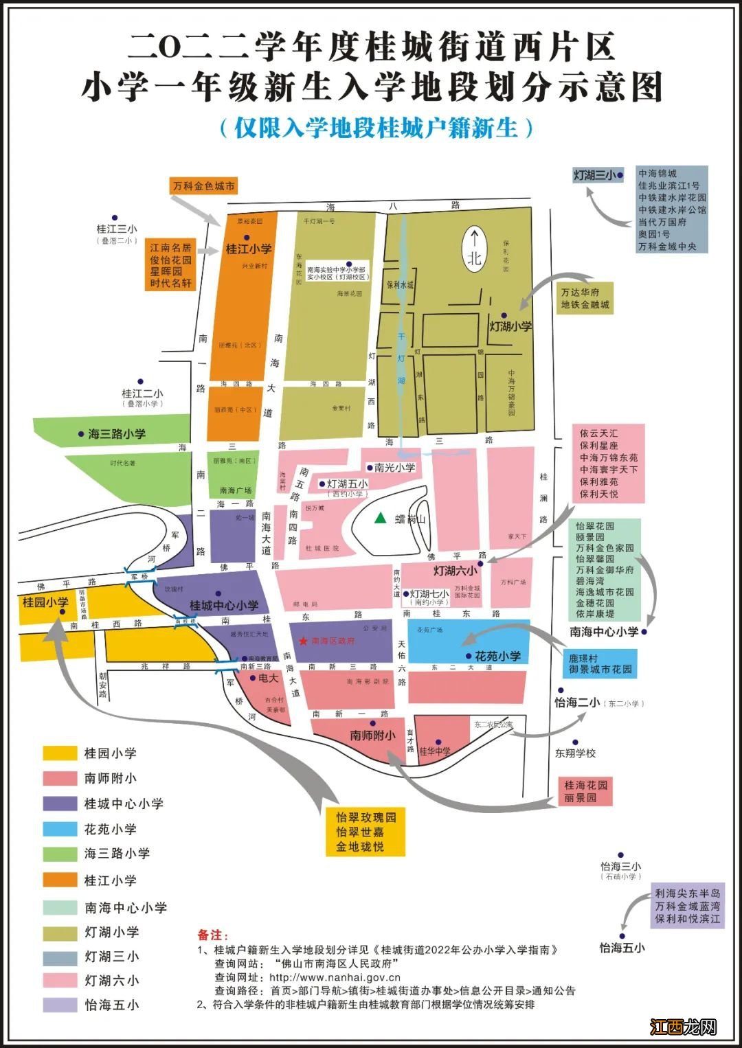 2022南海桂城户籍生小学入学指南 桂城2020小学招生指南