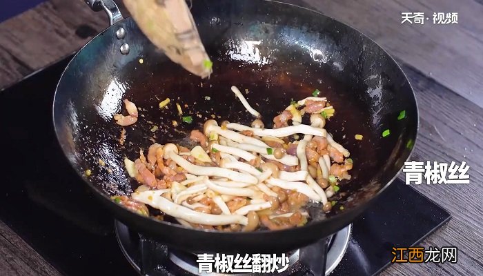 蟹味菇炒肉怎么做 蟹味菇炒肉丝的做法