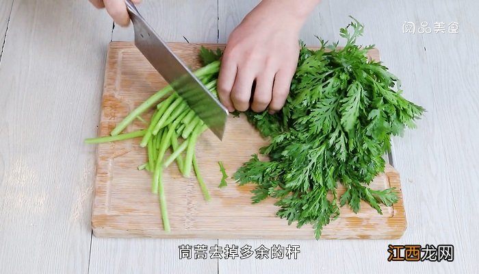 爆炒茼蒿图片 爆炒茼蒿的做法