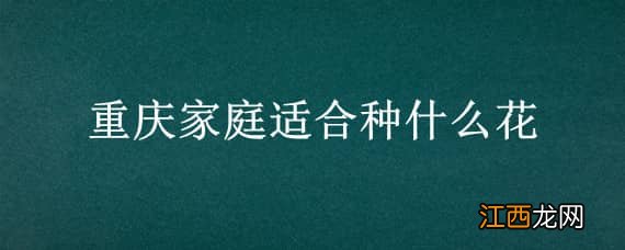 重庆适合种花吗 重庆家庭适合种什么花