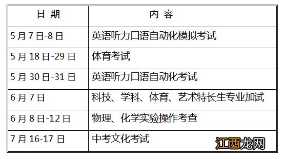 南京市2020年中考时间确定 南京中考考试说明2020