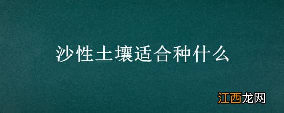 沙性土壤适合种什么果树 沙性土壤适合种什么