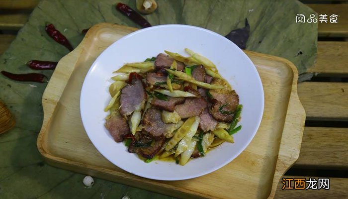 青椒竹笋炒腊肉的做法 泡椒腊肉炒笋