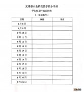 2021无锡惠山金桥实验学校小学部一年级新生疫情防控工作通告