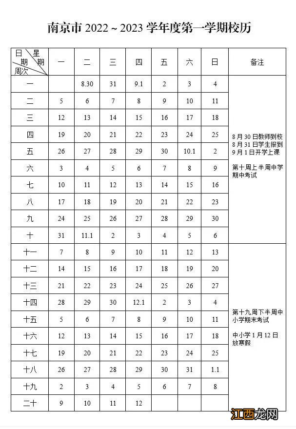 南京什么时候开学2022秋 南京2021秋季开学