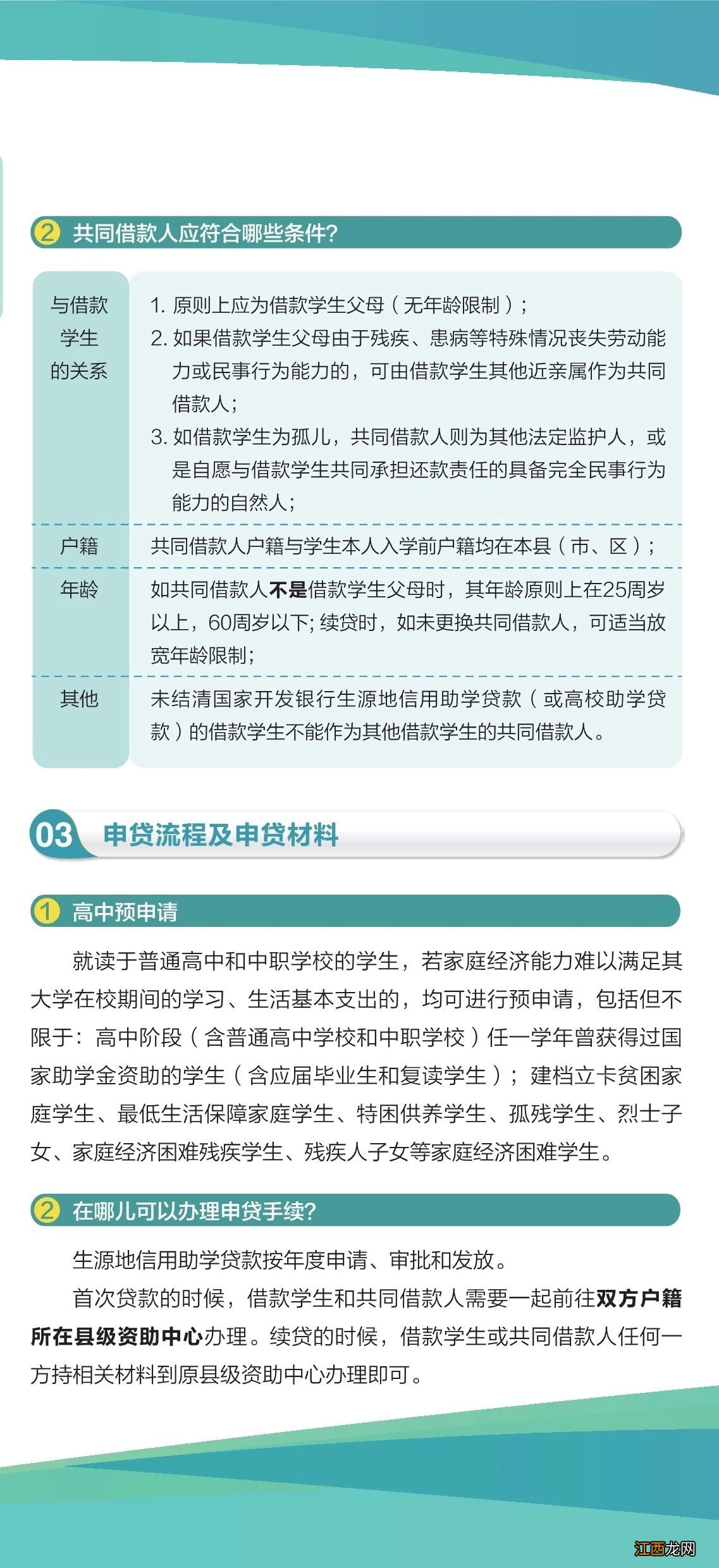 政策+条件+材料+流程 2020年高考生源地信用助学贷款申请指南