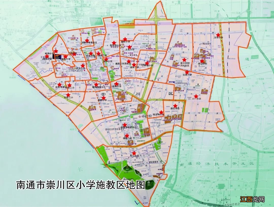 南通崇川学校学区范围 2020年南通市崇川区小学学区划分