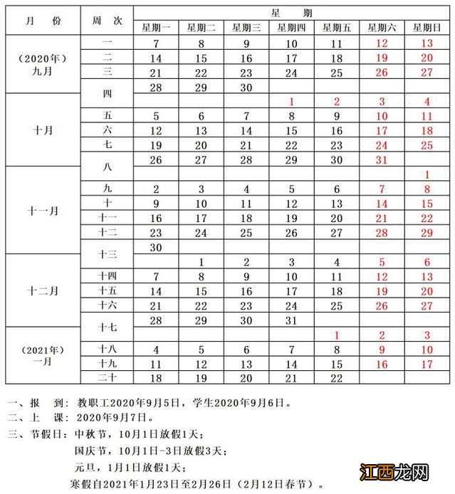 江苏师范大学2021年暑假时间 2020-2021学期江苏师范大学寒假时间