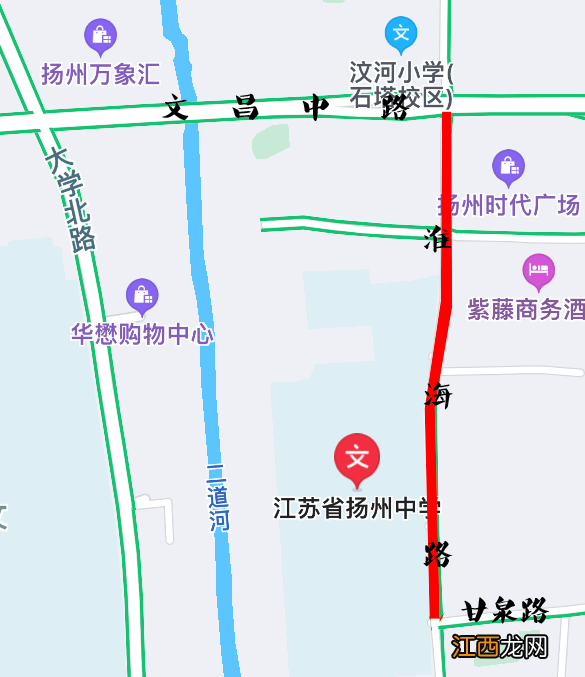 2022高考扬州中学周边哪些路段交通管制