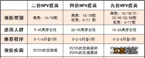 沈阳宫颈癌疫苗2价4价9价的区别有哪些？