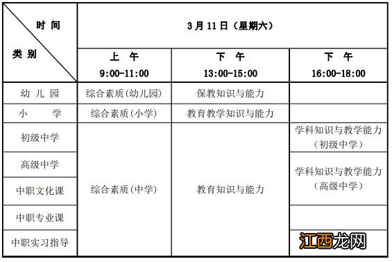 2023上半年宁夏教资考试时间安排 宁夏教师资格考试2021年下半年考试时间