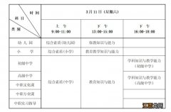 廊坊2023年上半年中小学教师资格笔试时间安排表