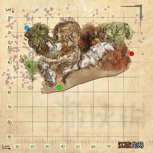 方舟生存进化仙境传说地图全资源点分布图示详解 金属