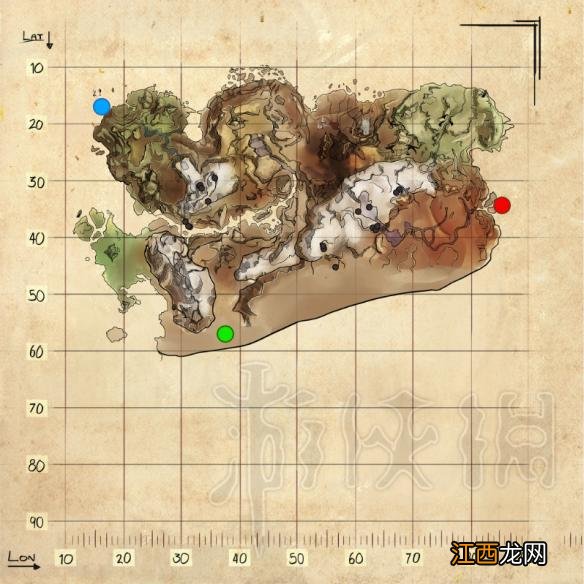 方舟生存进化仙境传说地图全资源点分布图示详解 金属