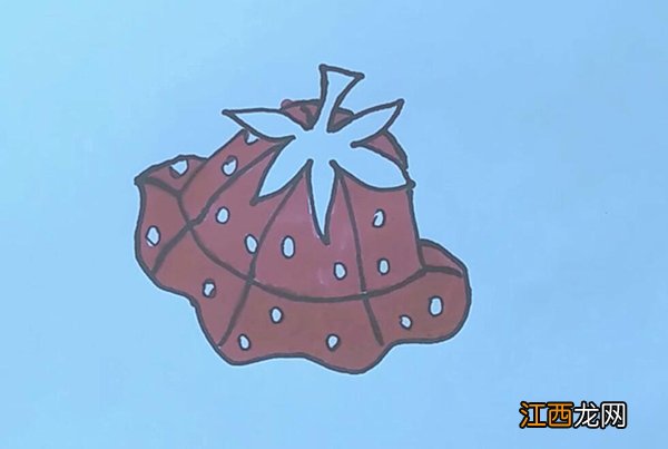草莓帽子简笔画 草莓帽简笔画