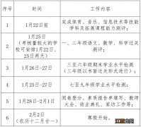 2021年温州鹿城区中小学寒假什么时候开学？