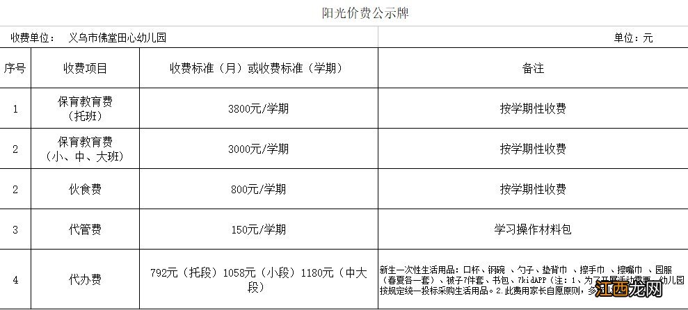 2020年义乌市佛堂镇田心幼儿园秋季招生公告