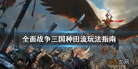 全面战争三国种田流怎么玩 全面战争三国农业流