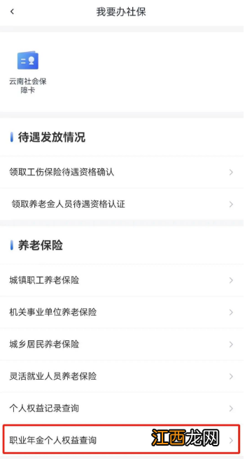 云南职业年金个人权益怎么查询 云南省退休人员职业年金