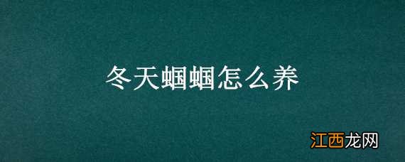 冬天蝈蝈怎么养 冬天蝈蝈怎么养才能叫