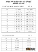 2022荆州中考体育评分标准 荆州中考体育考试项目标准