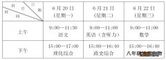 2022荆州初中学业水平考试时间及考试科目