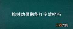 桃树几月份喷多效唑 桃树幼果期能打多效唑吗