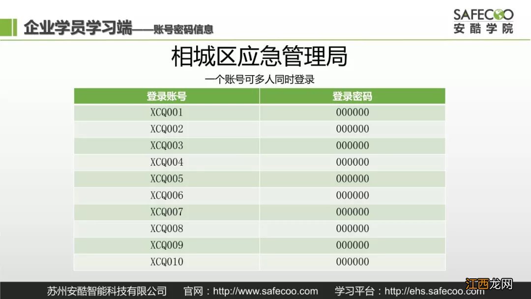 苏州安酷企业复工在线学习账号及密码