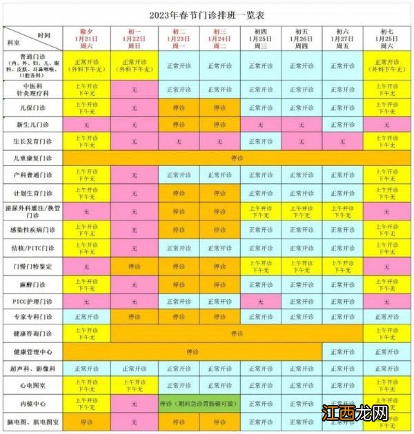 高淳人民医院时间 2023南京市高淳区人民医院春节放假吗