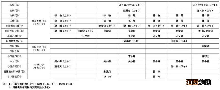 庐江县医院医生名单 庐江县人民医院2023年春节门诊安排