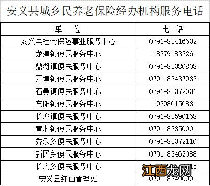 南昌安义县2023年度城乡居民基本养老保险参保缴费通知